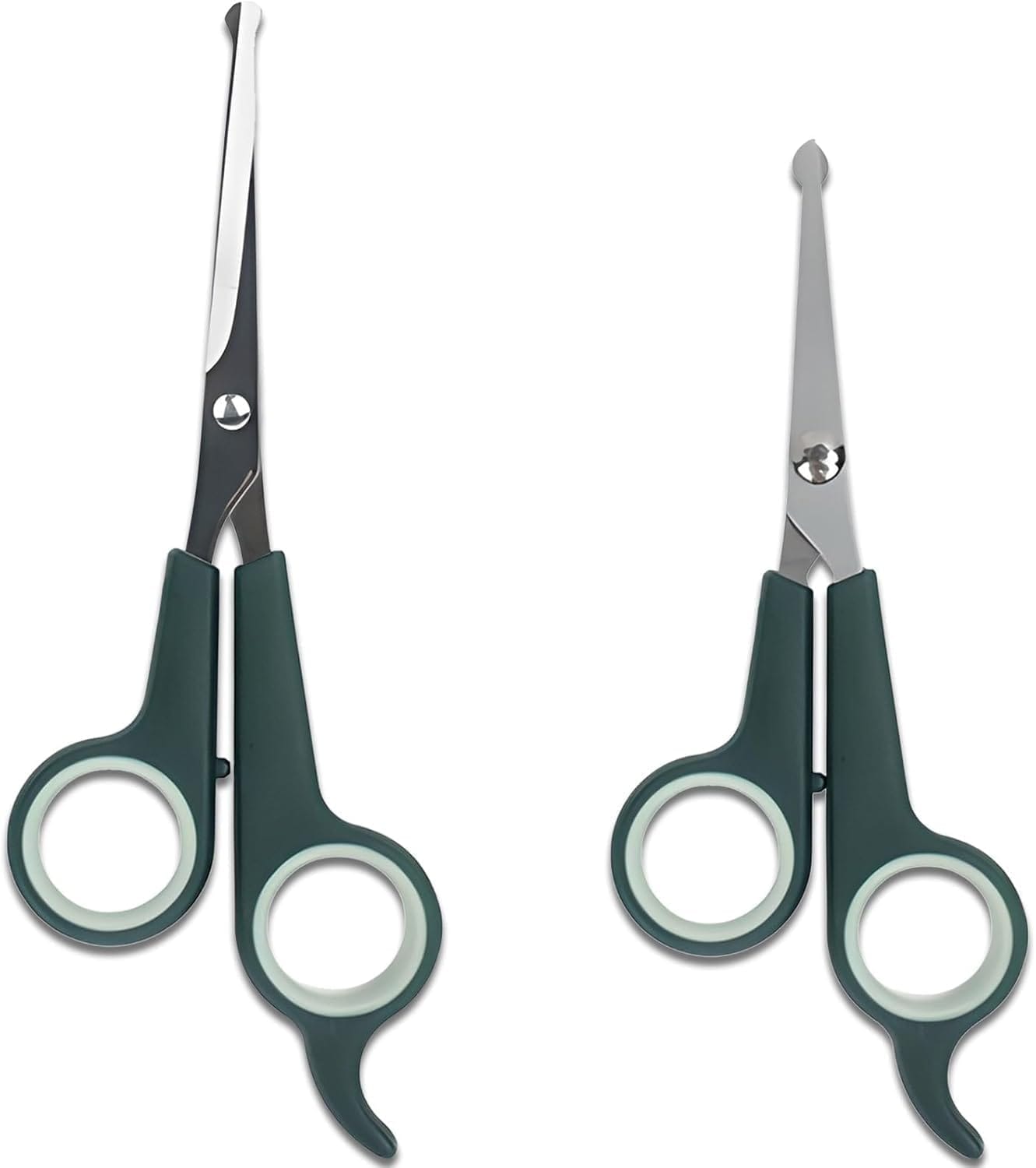 2-Pieces Professional Dog and Cat Grooming Scissors, Pet Trimming Shears, Sharp Stainless Steel Blades with Rounded Tips - Safe Fur Cutting for Dogs, Cats, Horses 2-Pieces Professional Dog and Cat Grooming Scissors, Pet Trimming Shears, Sharp Stainless Steel Blades with Rounded Tips - Safe Fur Cutting for Dogs, Cats, Horses