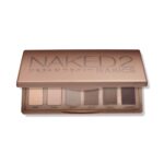 Urban Decay Naked 2 Basics Mini Eyeshadow Palette - 6 Matte Nude Shadows, Multi-Use Powder for Eye, Contour, or Brows, Ultra-Blendable Cool-Tone Neutrals, Long-lasting Wear, Travel Makeup with Mirror