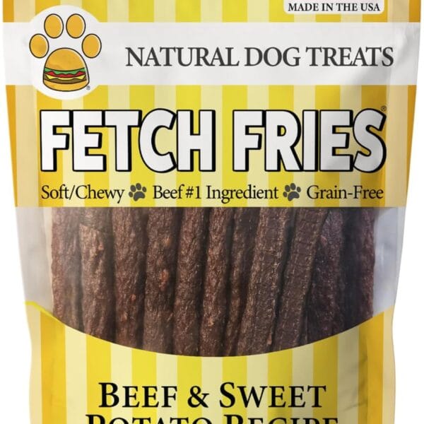Beef and Sweet Potato Dog Treats, Soft Chicken Jerky for Small and Large Breeds, Naturally Healthy, Made in The USA (5 oz)