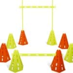 Yes4All Speed and Agility Training Equipment Set - Hurdles and Cones for Athletes in Soccer, Basketball, Football