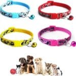 Personalized Camo Dog Collars-Adjustable Lightweight Nylon Pet Collars, Quick-Release Buckle, Perfect for for Small Dogs, Puppies & Cats (4-Pack