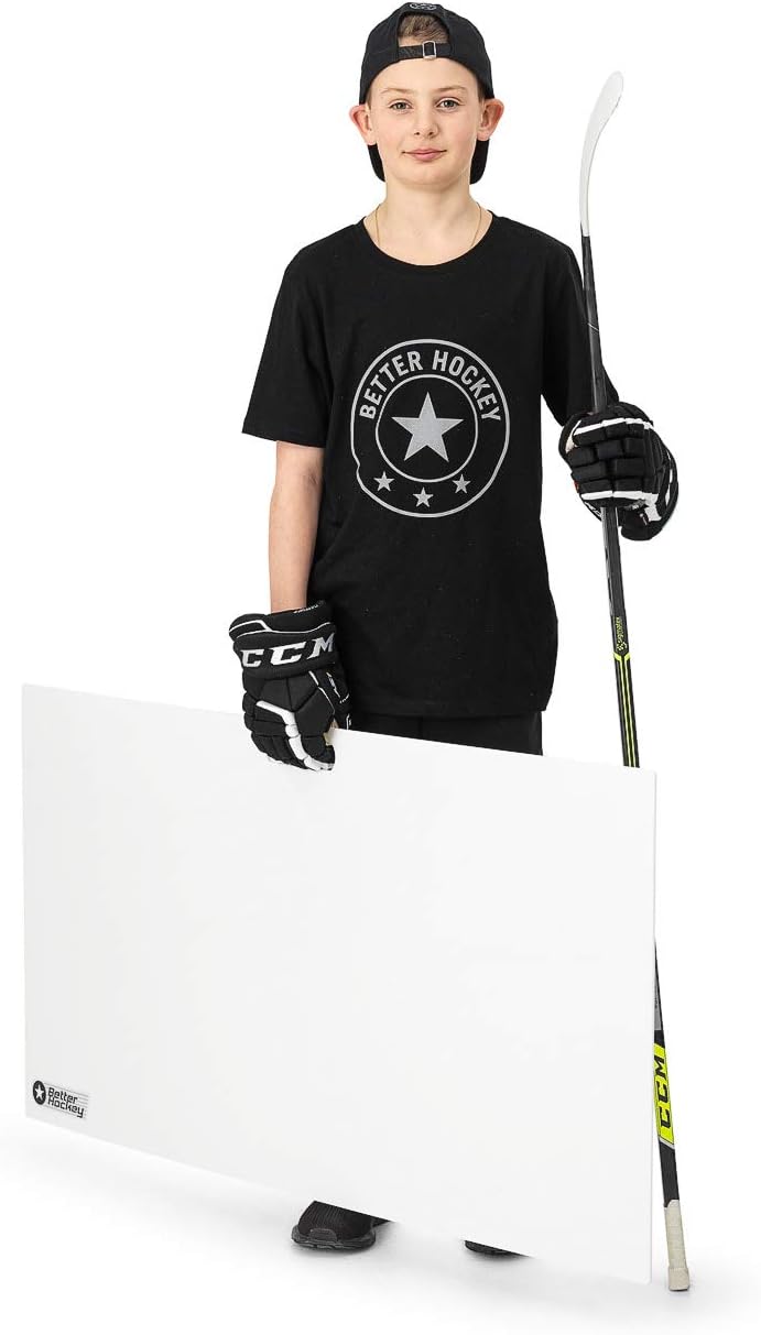 Better Hockey Hockey Shooting Pad  24 x 48 Synthetic Ice Board for Stickhandling, Passing & Shooting Extreme  Off-Ice Training Mat
