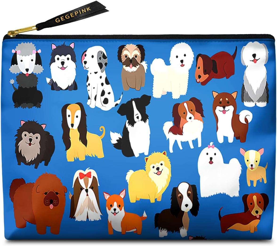 Cute Makeup Bag for Purse Waterproof Cosmetic Bags for Women Funny Smooth Zipper Travel Toiletry Pouch 10X8 Inches-Cute Animal Dogs Makeup pouch Cute Makeup Bag for Purse Waterproof Cosmetic Bags for Women Funny Smooth Zipper Travel Toiletry Pouch 10X8 Inches-Cute Animal Dogs Makeup pouch
