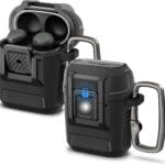 Spigen Lock Fit Designed for Google Pixel Buds Pro 2 (2024) and Pro 1 (2022) Case Cover with Secure Locking Clip and Keychain - Matte Black