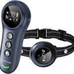 2 in 1 Dog Training Collar with Remote, MEIJIEM Smart Anti Barking Dog Training Collar with 5 Adjustable Sensitivity & 3300FT Remote for All Breeds IP67 Waterproof E-Collar