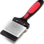 Ryan's Pet Supplies Paw Brothers Double Sided Firm Flex Slicker Brush, Professional Grade, Angled Stainless Steel Pins, Comfort Grip, Flexible Head, Firm, Large