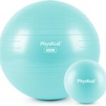 Yoga Ball for Exercise, Pilates Set, 4 Sizes Fitness Ball for Workout, Birthing, Pregnancy, Physical Therapy- Pump Included