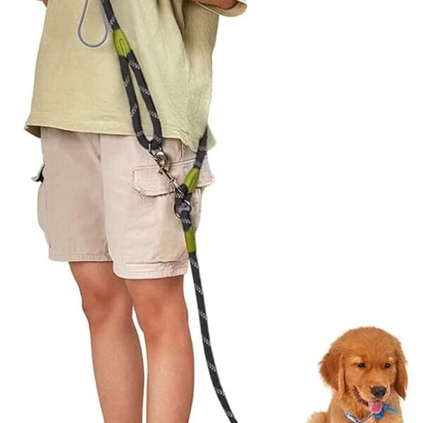 Hands Free Dog Leash 7.5ft Waist Leash for Dog Walking Reflective Leash for Large Dogs That Pull