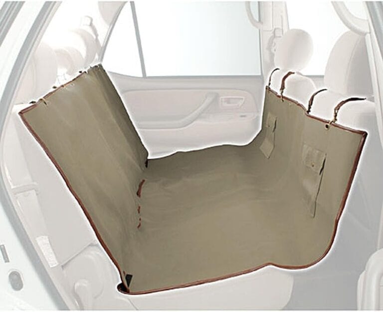 PetSafe Happy Ride Waterproof Hammock Seat Cover for Dogs and Pets - Fits Cars, Trucks and SUVs - Waterproof Area Protection - Tan