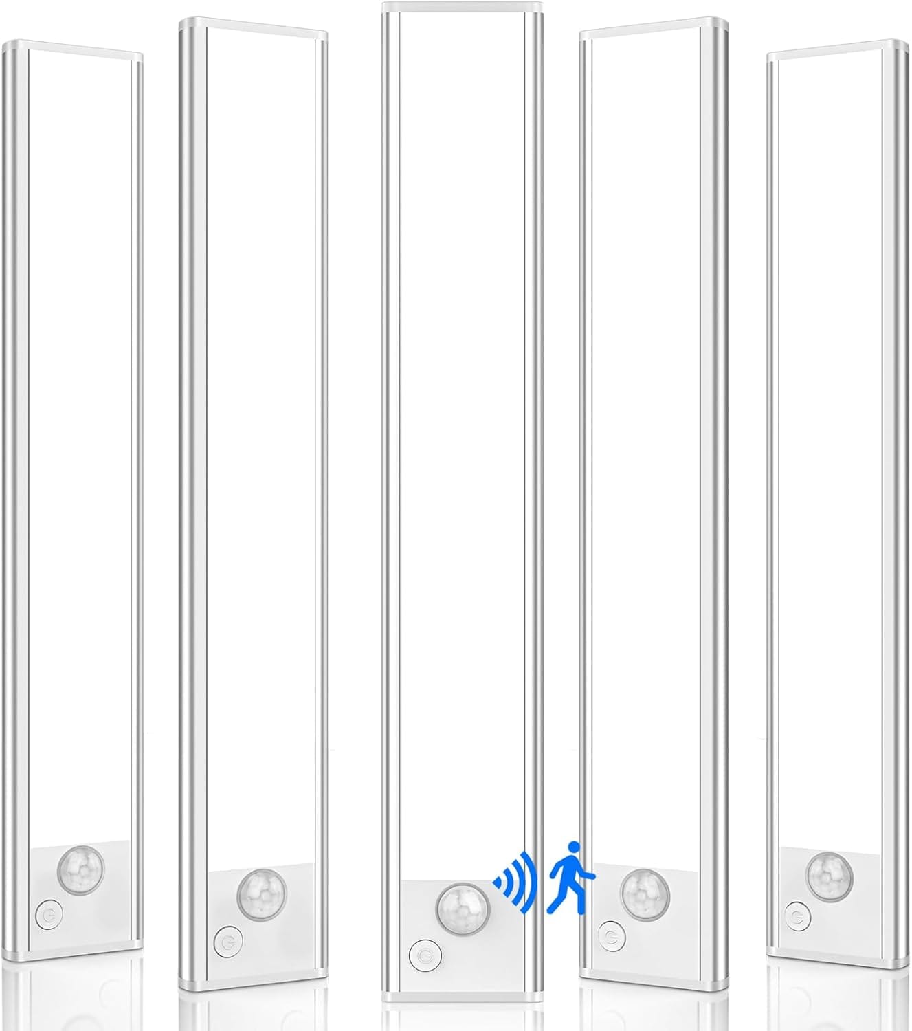 VerRon 5-Pack Under Cabinet Lighting, Upgraded 2200mAh Rechargeable Under Cabinet Lights Wireless, LED Motion Sensor Light Indoor Closet Lights Under-Counter Light Fixtures for Kitchen, Hallway, 10in VerRon 5-Pack Under Cabinet Lighting, Upgraded 2200mAh Rechargeable Under Cabinet Lights Wireless, LED Motion Sensor Light Indoor Closet Lights Under-Counter Light Fixtures for Kitchen, Hallway, 10in