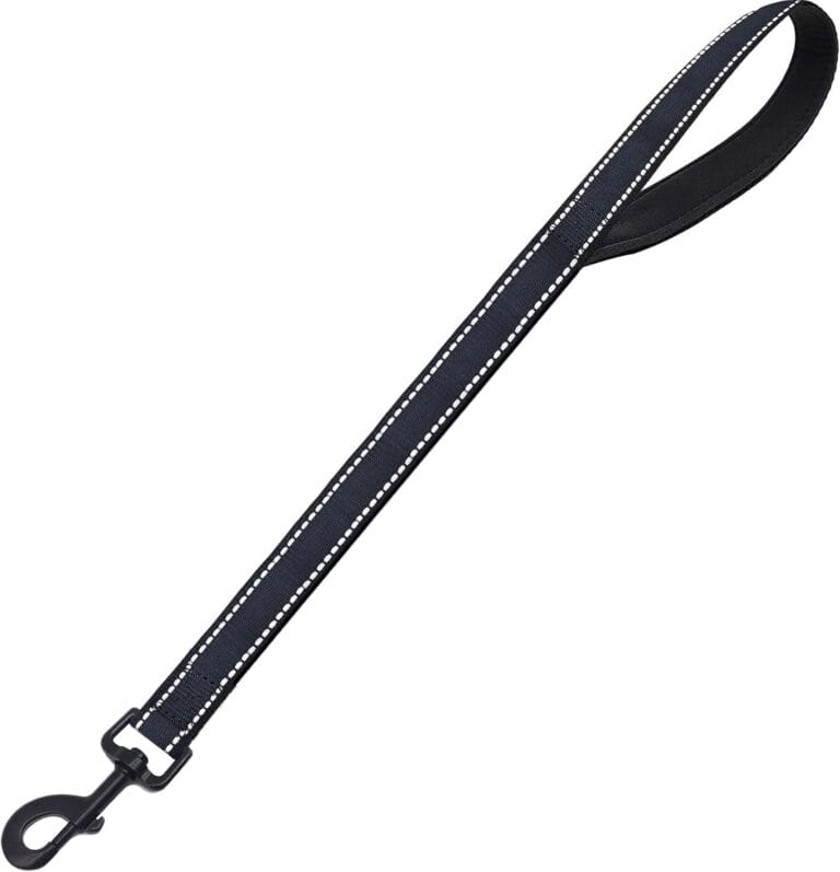 Heavy Duty Dog Leash with Comfortable Padded Handle Reflective Training leashes for Medium Large Dogs Up to 80lbs (25 Short Dog Leash)