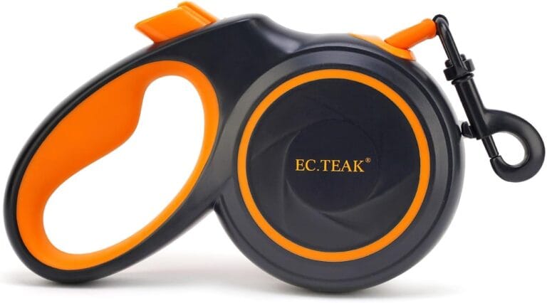 Retractable Dog Leash, Great Leash Retractable for Small/Medium/Large Dogs up to 110 lbs, Strong Nylon Tape, Tangle Free, One-Hand Brake