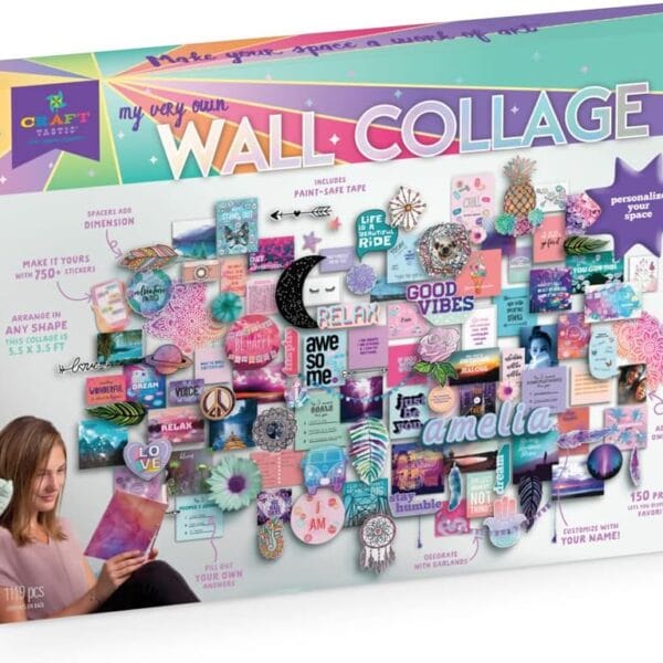 Craft-tastic DIY Wall Collage  Craft Kit  Personalize Your Space with Inspiring Quotes, Pre-cut Designs & Pictures