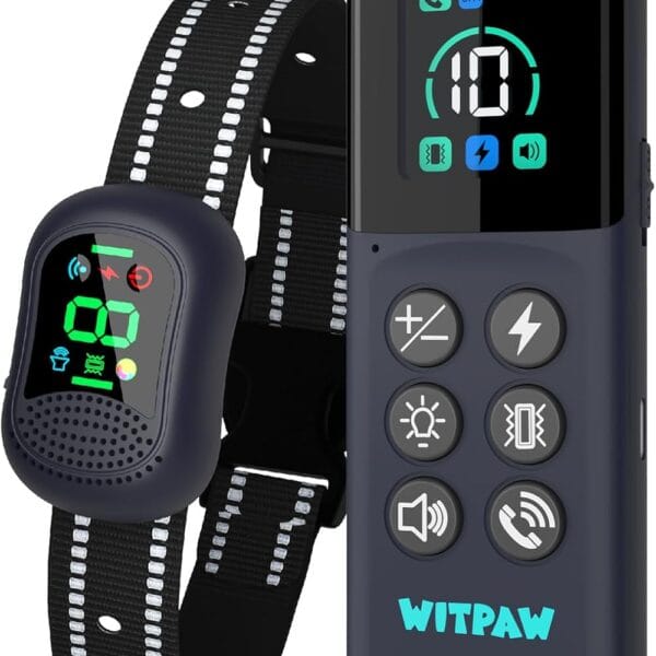 Dog Shock Collar 4900FT Dog Training Collar with Remote/Call Function/Light IP67 Waterproof Electric Collar for Dogs Rechargeable E-Collar for All Breeds, 4 Training Modes(10-120Ibs)