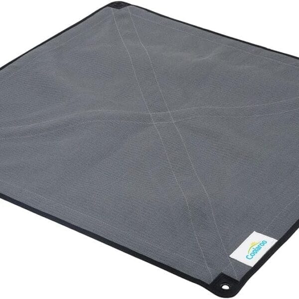 Coolaroo On The Go Cooling Elevated Dog Bed Replacement Cover, Portable for Travel & Camping, Collapsible for Storage, Medium, Steel Grey