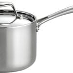 Tramontina Signature Tri-Ply Clad Stainless Steel 2-Quart Sauce Pan with Lid, Induction-Ready, Dishwasher-Safe, NSF-Certified, Made in Brazil