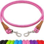 6 Foot Dog Tie Out Rope Leash, Heavy Duty Climbing Nylon Basic Leash for Camping, Indoor, Outdoor and Front Yard