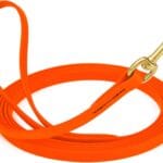 Viper Biothane Working Tracking Lead Leash Long Line for Dogs 2 Colors and 6 Sizes, Hunter Orange
