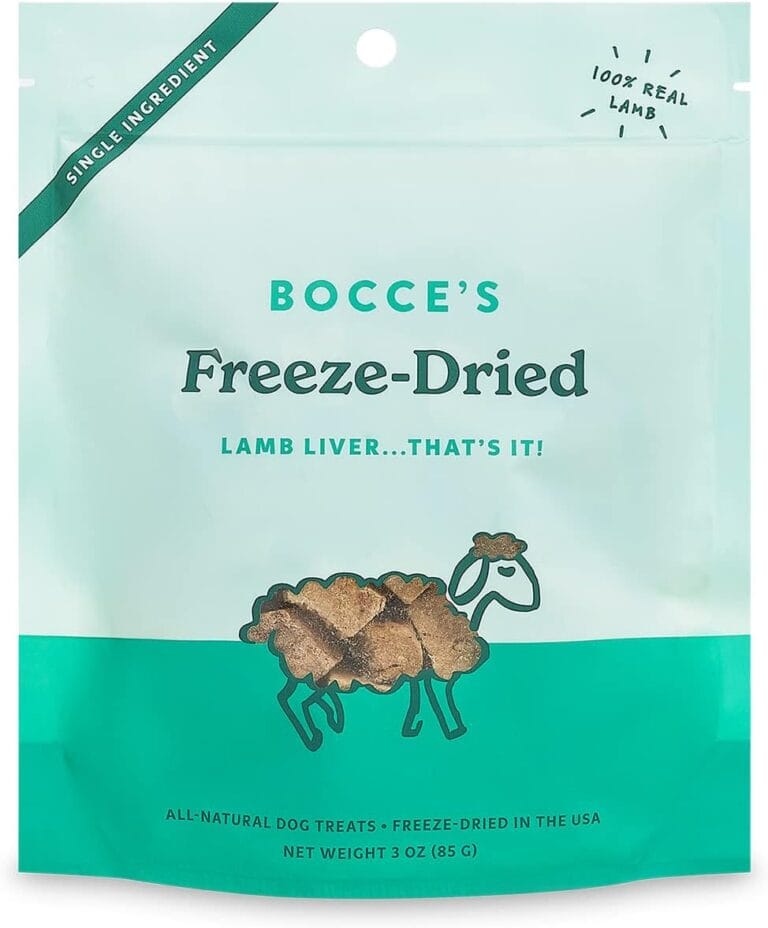 Bocce's Bakery Freeze Dried Lamb Liver Treats for Dogs - All-Natural, Freeze-Dried Treats Made with One Ingredient, Made in The USA, 3 oz