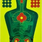 Splatterburst Reactive Shooting Targets 12x18 Inch High-Contrast Gun Range Targets for Rifle Handgun Practice, 30-Pack Adhesive Paper Combo for Outdoor Indoor Training