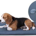 Miguel Oxford 900D Outdoor Waterproof Dog Bed for Metal Dog Crates Water-Resistant All Weather Pet Mat Durable Easy Wipe Clean Travel Indoor Outdoor Puppy Cat Crate Bed 36inch, Blue