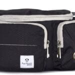 Dog Treat Pouch with Poop Bag Holder  Water-Resistant Training Waist Pack with Collapsible Bowl & Bottle Holder  Large Black Fanny Pack for Dog Walking & Hiking