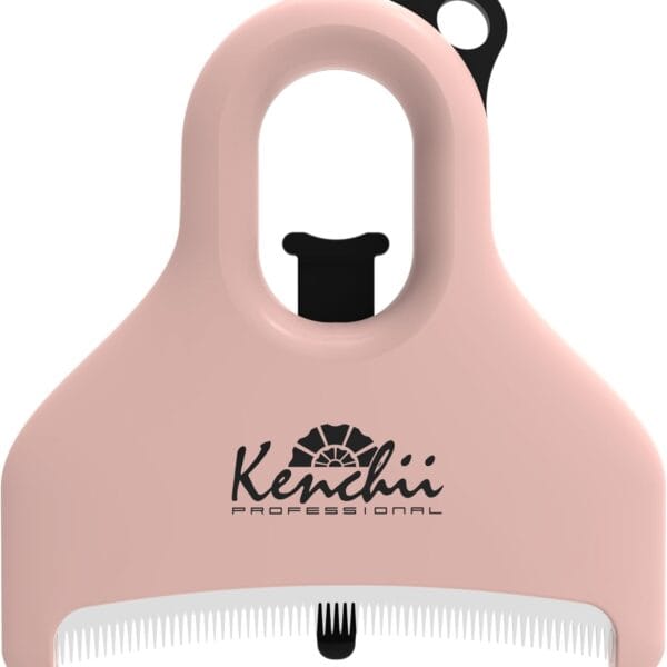 Kenchii Pocket Rake for Dogs & Cats  Precision Curved Blades  Pocket-Sized Deshedding & Grooming Tool for Long & Short Hair  Self-Cleaning, Skin-Friendly Pet Rake for Shedding & Coat Maintenance