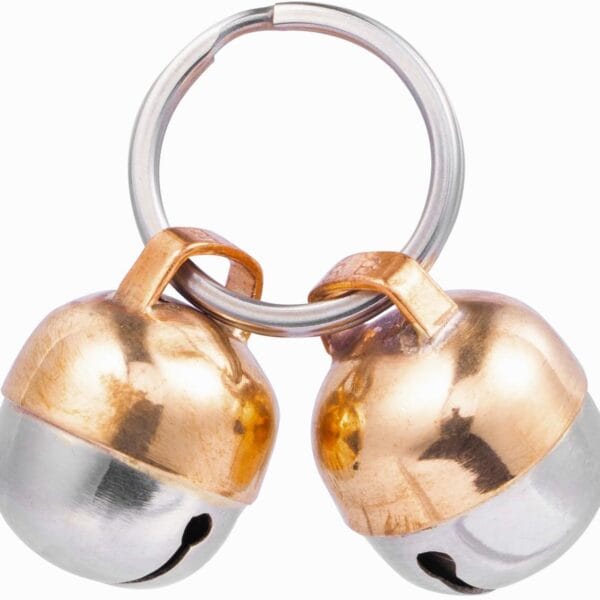 Beau's Bells 2 Extra Loud Cat & Dog Bells | Pet Tracker | Save Birds & Wildlife | Luxury Handmade Copper (Small)