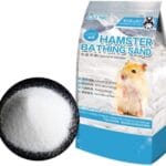 Hamiledyi Hamster Bath Sand 2 LB Dust Free Desert Sand Gerbil Powder Grooming Bath Potty Litter for Chinchillas Gerbil Syrian Mice Degu or Other Small Animals