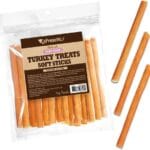 AFreschi Soft Turkey Stick Dog Treats  6oz, USA-Sourced Trukey, All-Natural, Hypoallergenic, High-Protein, Low-Fat, Healthy & Easily Digestible, Puppy & Training Snack