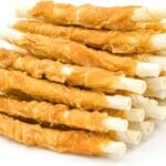 Jungle Calling Dog Treats, Chicken Wrapped Rawhide Sticks for Dogs, Grain-Free Natural Small Dogs Training Treats, Edible Pet Chew Snacks,10.6 oz