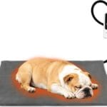 BECEMURU Pet Heating Pad, 6 Temperature Adjustable Dog Cat Heating Pad with Timer, 30" x 18" Waterproof Heated Dog Bed with Chew Resistant Cord, Indoor Pet Heated Mat