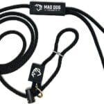 Mad Dog Products Easy Leader Dog Leash 1/4" x 8' Black Signature Rope- Made in USA