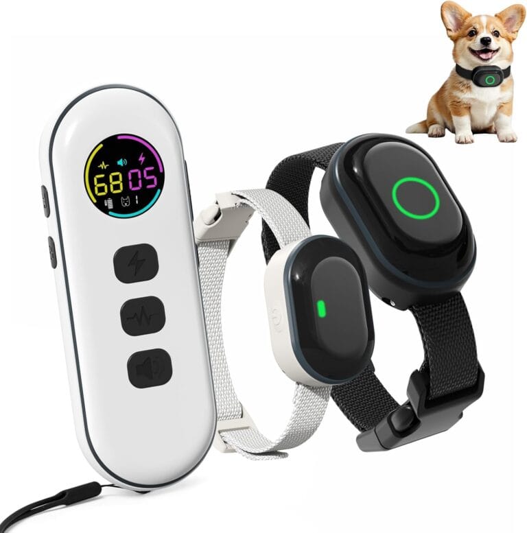 Lychee Training Collar for Two DogsOne Large(10-120lbs) and One Small (5-50lbs) Sport Dog Correction Shock Collar for Training with 1300FT Remote Control, IPX7 Waterproof and Rechargeable