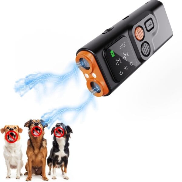 Anti Barking Device for Dogs, Ultrasonic Bark Deterrent Device, 2025 Upgraded, HD Display, LED Flashlight, 3 Modes