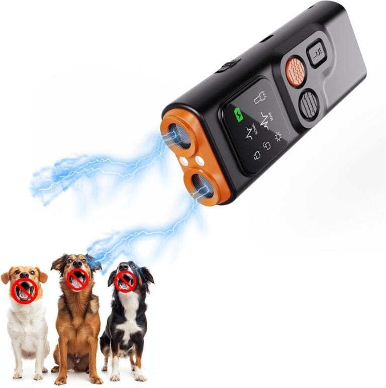 Anti Barking Device for Dogs, Ultrasonic Bark Deterrent Device, 2025 Upgraded, HD Display, LED Flashlight, 3 Modes