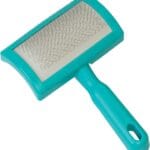 Weaver Livestock Self Cleaning Slicker Brush, Teal, Model Number: 69-6002-TE
