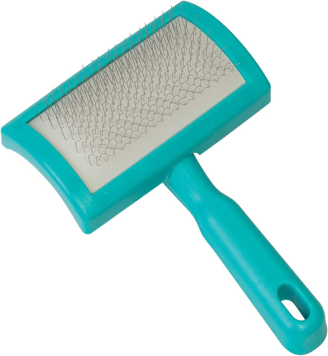 Weaver Livestock Self Cleaning Slicker Brush, Teal, Model Number: 69-6002-TE Weaver Livestock Self Cleaning Slicker Brush, Teal, Model Number: 69-6002-TE