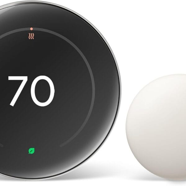 Google Nest Learning Thermostat (4th gen) + Nest Temperature Sensor (2nd gen) - Silver