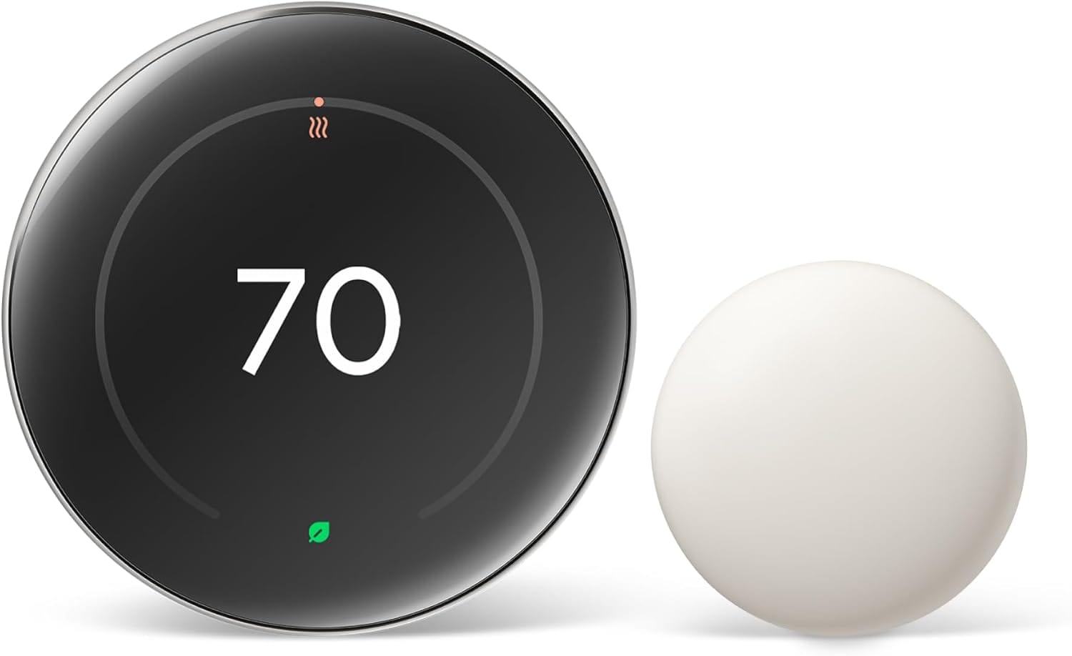Google Nest Learning Thermostat (4th gen) + Nest Temperature Sensor (2nd gen) - Silver Google Nest Learning Thermostat (4th gen) + Nest Temperature Sensor (2nd gen) - Silver