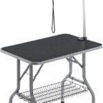 VEVOR Pet Grooming Table Arm with Clamp, 36''x24'' Dog Grooming Station, Foldable Pets Grooming Stand for Medium and Small Dogs, Free No Sit Haunch Holder with Grooming Loop, Bearing 330lbs