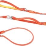 Slip Lead Dog Leash with Double Handles | Reflective Dog Training Lead with 360 Swivel Anti-Tangle | Heavy-Duty Leash and Collar for Large Medium and Small Dogs No-Pull Walking (Orange, 5.5FT)