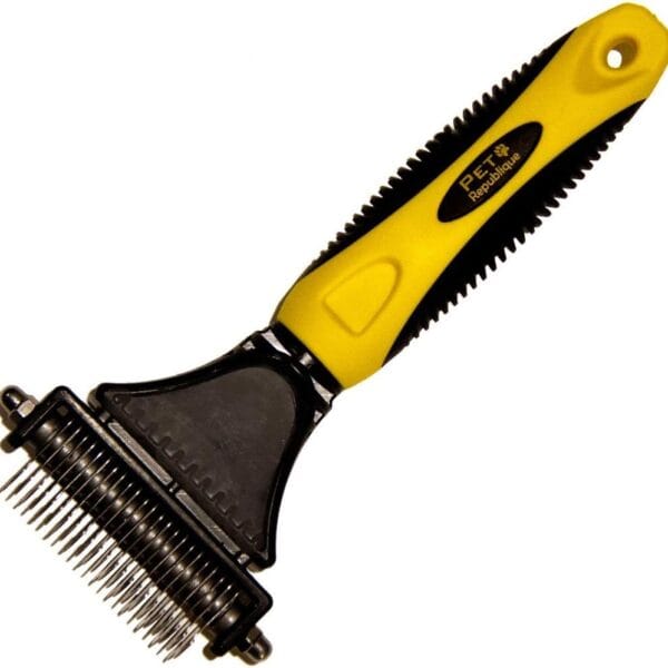 Pet Republique Matt Splitters Tool Effective Mat Remover and De-matting Comb for Long-Haired Dogs, Cats, Rabbits Regular 12+23 Teeth Design