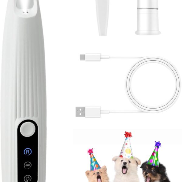 Upgraded Dog Paw Trimmer with LED Light, 9 mm Mini Blade (0.35 inches), Smart Display, Type-C Rechargeable Pet Clippers for Small Dogs Cats Trimming Paws, Eyes, Ears, Face, and Rump