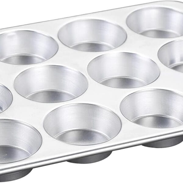 Nordic Ware Natural Aluminum Commercial Muffin Pan, 12 Cup