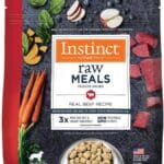 Instinct Freeze Dried Raw Meals, Natural Dry Dog Food, Grain Free - Real Beef, 3 oz. Bag