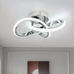 Hallway Light Acrylic Modern LED Ceiling Light Fixtures Cool White 6000K Close to Ceiling Lights for Bedroom Bathroom Kitchen Balcony Corridor Stair Aisle Curved Creative Design Celing lamp