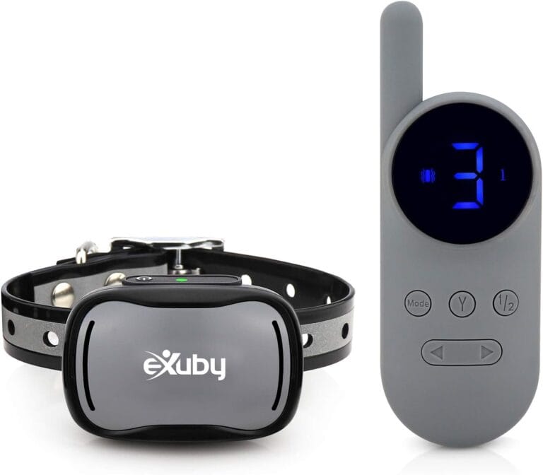 eXuby  Small & Gentle Cat Training Collar w/Remote - Designed for Training Cats - Prevents Unwanted Behaviors - 3 Different Correction Modes - 9 Intensity Levels - Water Resistant  Sleek Design