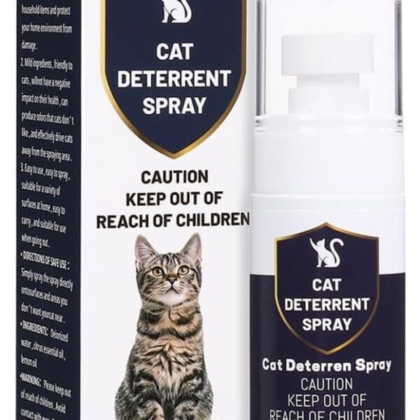 Cat Deterrent Spray - Indoor & Outdoor Anti-Scratch Training Spray for Cats & Kittens - Natural, Safe & Non-Toxic Formula to Protect Furniture