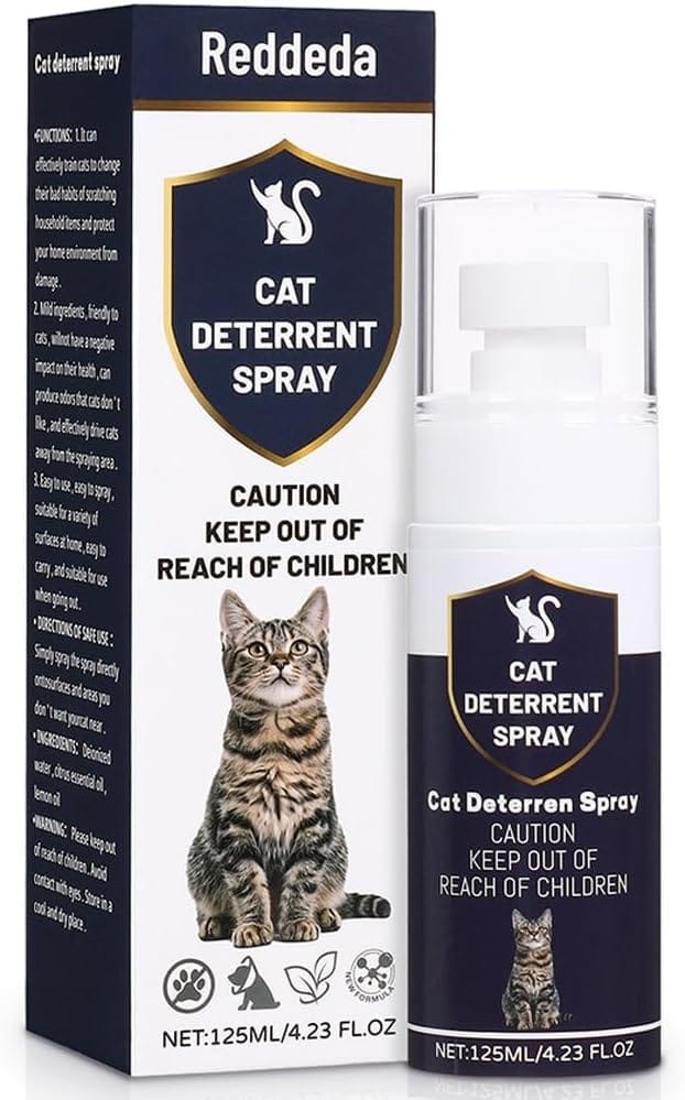 Cat Deterrent Spray - Indoor & Outdoor Anti-Scratch Training Spray for Cats & Kittens - Natural, Safe & Non-Toxic Formula to Protect Furniture